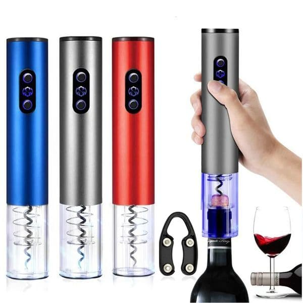 Luxury Designer Decor Automatic Portable Bottle Open room Household Foil Cutter Electric Wine Opener Kichen Accessories 210319 Decoration Fo 2