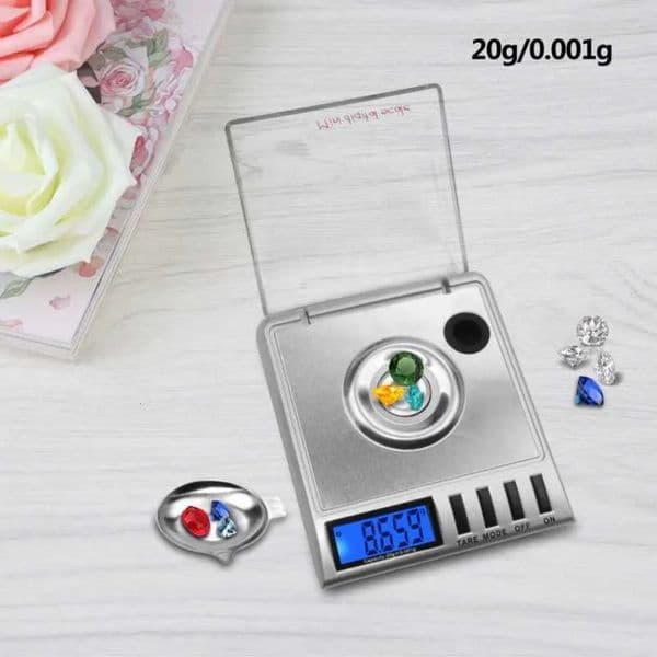 Luxury Designer Decor room Yieyri 0.001-20G 0.001X20g Mini Pocket Jewelry Diamond Scale Digital Electronic Portable Balance Weight 210927 De 2