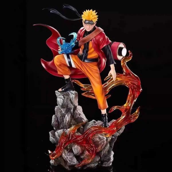--23cm Naruto Anime Figure Uzumaki Naruto Uchiha Sasuke Action Model Pvc Statue Desktop Ornament Collection Toys GiftL260424