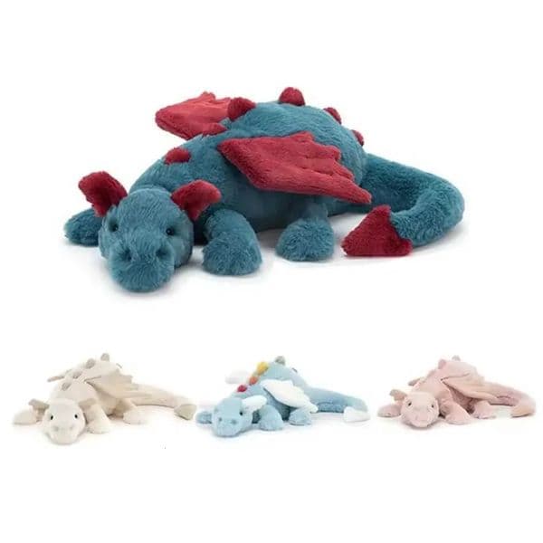 Game And Toy stuff animal Dragon Plush Animal Cotton Doll With Flying Wings Dinosaur Stuffed Toys Home Sofa Decer Soft Pillow Kid Giftt Designer