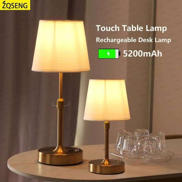 Simple Rechargeable Table Bar Desk Dimming Atmosphere Wireless Night Light for Bedroom USB Charging Touch Decor Lamp