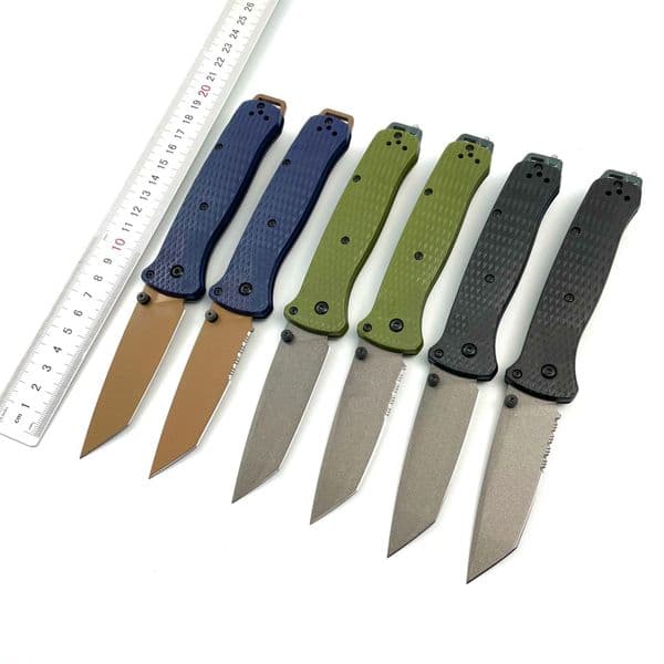 New BM537 Bailout BM Knife Self Defense Pocket Knives Outdoor EDC Survival Flipper Folding Knife Camping Hunting Tool Nylon Handle