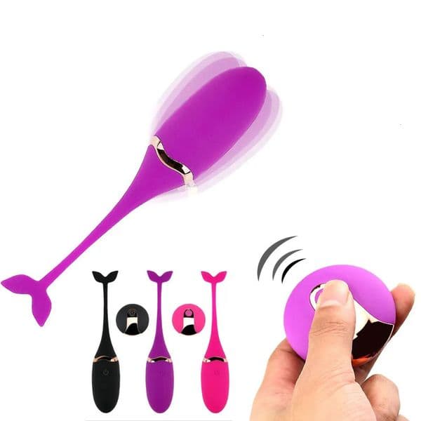 2026 New Vibrators USB Kegel Exerciser 10Cm Wireless Fish Jump adult toys Egg Vibrator Remote Control Body Massager For Women Adult Sex Toy Product Love Games 1015