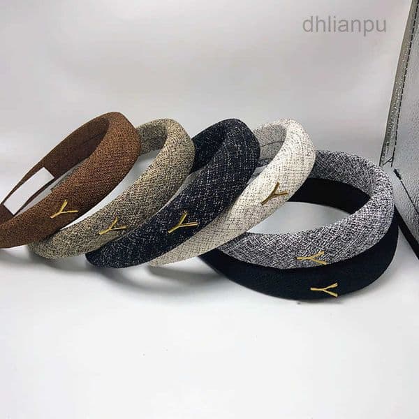 Faux Headbands New Styles Leather Famous Women Wide-brimmed Wool Knitting HairBands HeadWrap Summer Outdoors Fabric Headwear HairJewelry