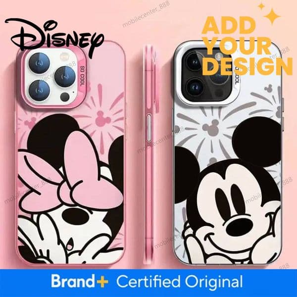 Designer Disney Mickeys Minnies Creative Couple Phone Case For Iphone 17 16E 16 15 14 13 12 11 Mini Pro Max X XSMAX 8 7 Air Plus Anti Fall Matte Luxury