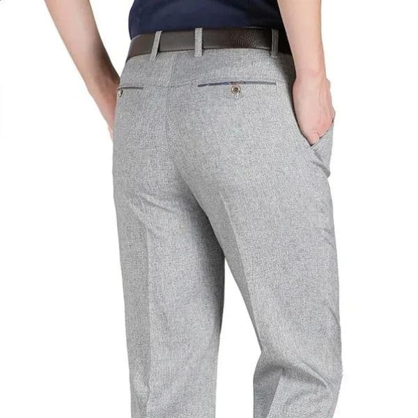 Mens Autumn Thick Summer Thin Business Pants Loose Male Pant High Waist Straight Trousers Casual Fashion Pant Plus Size 28-40 260424