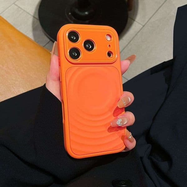 Instantly transforms into large windows, suitable for Apple 17 Pro Max phone case, 16 magnetic wave pattern, 15 liquid silicone anti-drop