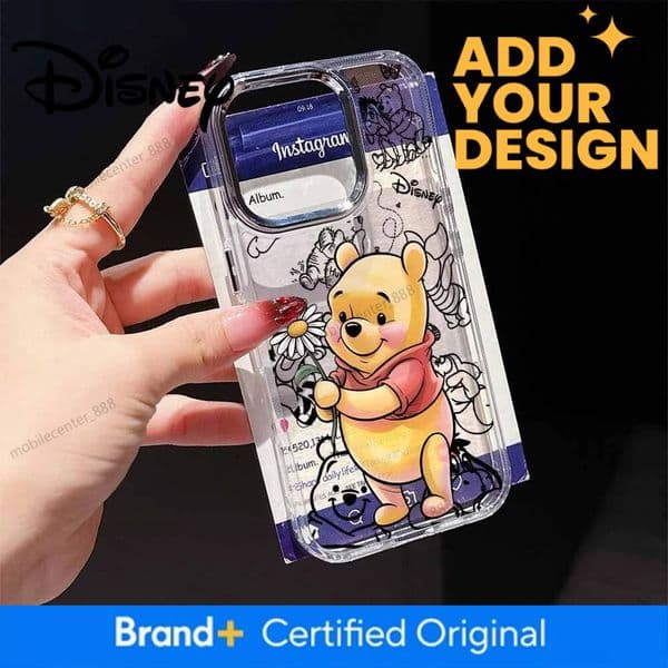 Designer Disney Winnies The Pooh Cute Phone Case For Iphone 17 16E 16 15 14 13 12 11 Mini Pro Max X XR XSMAX 8 7 Air Plus Transparent Soft Cover Luxury