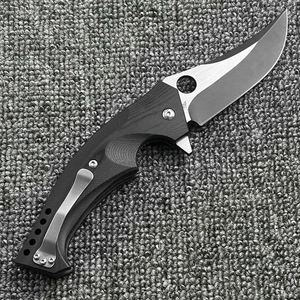 C196 bearing G10 handle folding knife, high hardness outdoor knives camping wilderness survival pocket tool knife