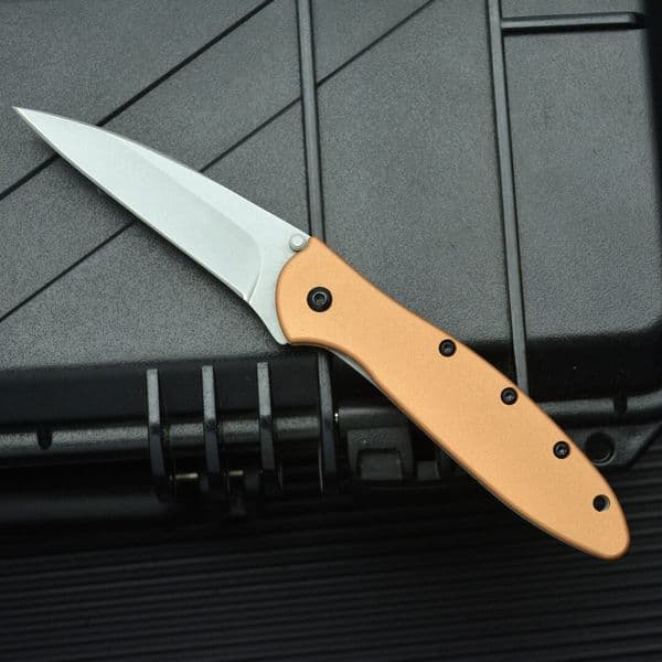 KS 1660 Folding Knife Aluminum Handle Window Breaker Portable knives Fruit Knife Self-Defense Knife Outdoor Utility Cutting Knife