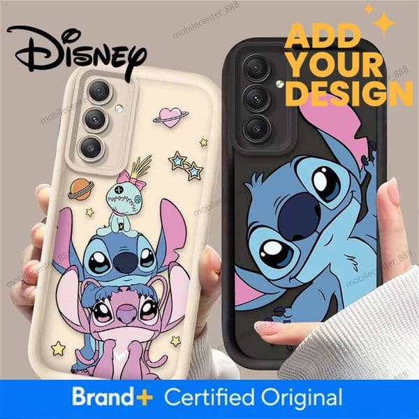 Designer Disney Lovely Cartoon Stitch Case For Samsung Galaxy A54 A05s A05 A34 A24 A14 A53 A33 A23 A13 A52 A52s A32 A22 A12 A71 A51 A31 Cover Luxury b1b7