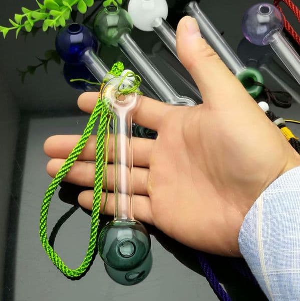 Glass Pipes Smoking Hand-blown Beautifully Handcrafted Smoking Pipe Colorful rope glass large bubble tobacco pot