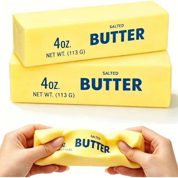 2 Pcs Kids, Rising Squishy Butter Stick, Slow Rise Squishies, Stress Relief Fidget Toys Party Favors for Kids Birthday Gifts(5.5inch)