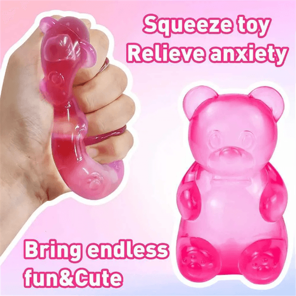 2026 New Schylling Needoh Bear Squishy Fidget Toy Stress Anxie Sensory Tool for Focus ADHD Calming Office Desk Gadget WZ016
