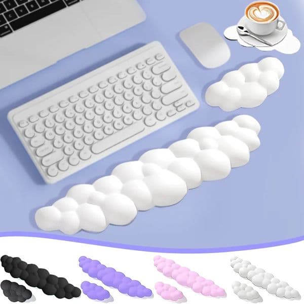 Cloud Shape Wrist Rest Pad Anti-Slip Desk Mat Memory Foam Palm Rest Ergonomic Mouse Pad Typing Wrist Rest Office Accessories 260410
