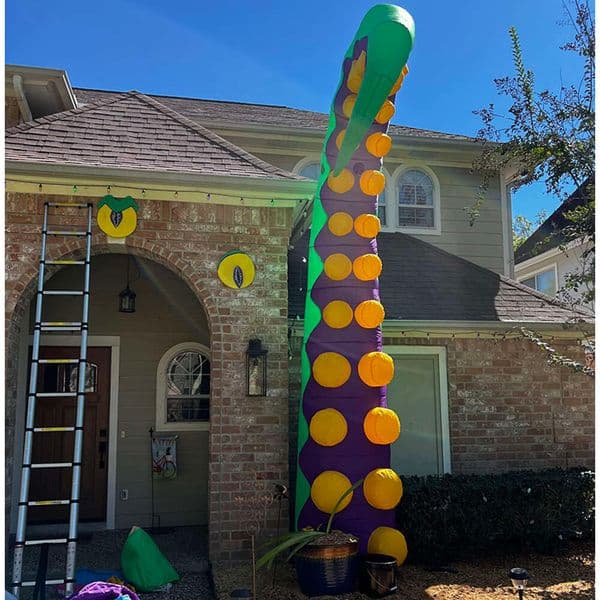 6Mh Customized Urban-Art Outdoor Green Giant Inflatable Octopus Tentacle Inkfish Feet For Halloween Decoration Party Decorations Toys Sports