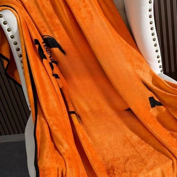 Golden Sable Designer Fleece Blanket - Warm Comfort For Winter