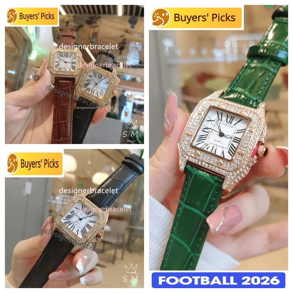Watch designer luxury watches women watch designer Car dinner leather straps travel beautiful small square table high quality gift box 10 styles diamond watch