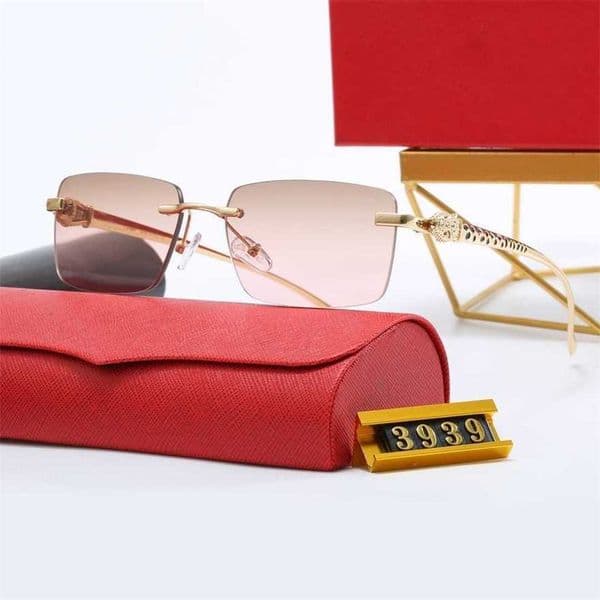 Sunglasses Luxury Designer Sunglasses Ka Jia style metal trendy womens fashion UV protection outdoor street photography slimming effect