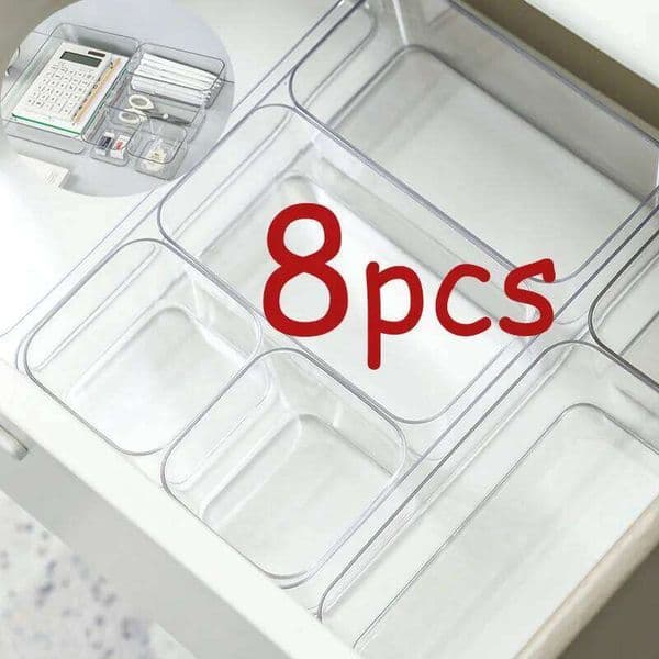 Clear Boxes Transparent Plastic Storage Desktop Acrylic Jewelry Makeup Cosmetic Organizer Drawer Box 26Y0427