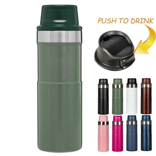 Camp Hunt Knife Camp Hunt Knife Classic Trigger Action Travel Coffee Mug Double Wall Cup Insulated Sports Equipment Portable