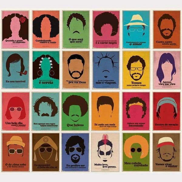 Minimalist Posters by Great Artists Classics Brazilian ular Music Canvas Painting Wall Art Singer Picitures Prints 26H0427