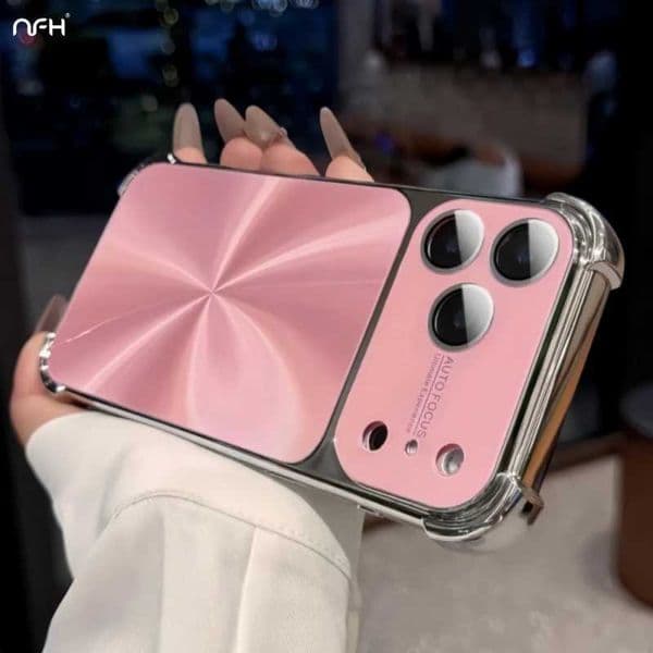 For iPhone Air 17 Pro Max Luxury Dazzling CD Lines Plating Frame Phone Case For iPhone 13 14 15 16 Plus Lens Protective Cover T260424