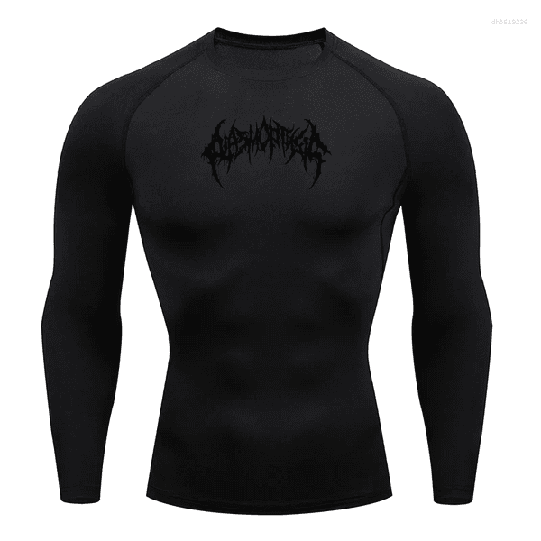 Men's T Shirts Men Running Compression T-shirt Long Sleeves Sport Tees Gym Fitness Sweatshirt Male Jogging Tracksuit Homme Athletic Shirt