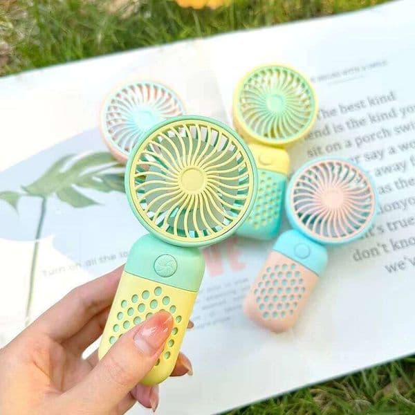 XIAOTREE Mini Handheld Small Portable Silent Office Desk Student On Dormitory Charging Outdoor Hand Holding Fan