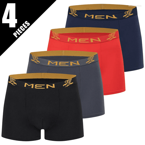 Men's Shorts 4/5piece Set Of Fashionable And Versatile Multi-color Combination Underwear Comfortable Boxer As A Base Beach Short