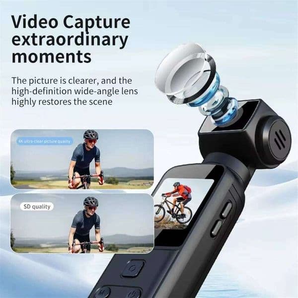 A97ZZ 4K Pocket Digital 1.33Inch Screen 270 Degrees Rotate Wifi Transmission Record Portable Sport Motion Camera 26H0427