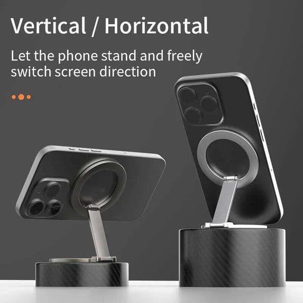 Foldable Double Sided Phone for Magsafe Gym Treadmill Universal Folding Car Holder Magnetic Smartphone Stand