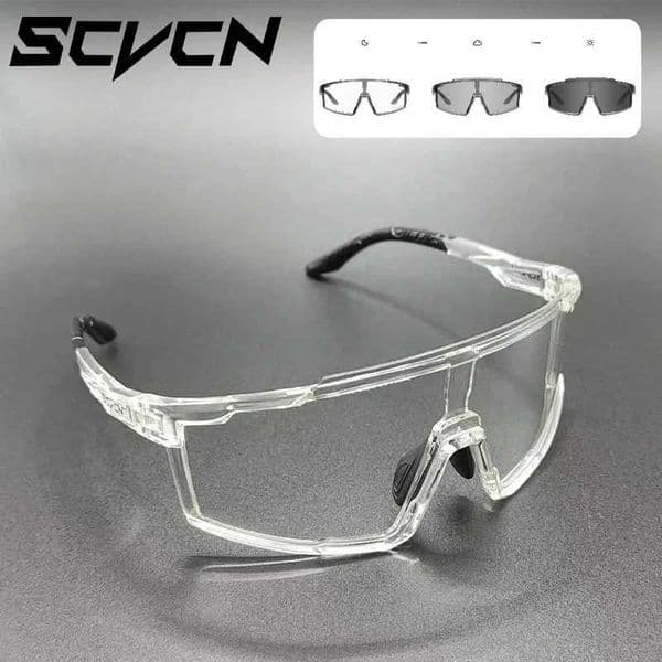 SCVCN Photochromic Cycling Sunglasses Sports Bicycle Glasses Mountain Bike Goggles Accessories UV400 Outdoor Eyewear Men S260427