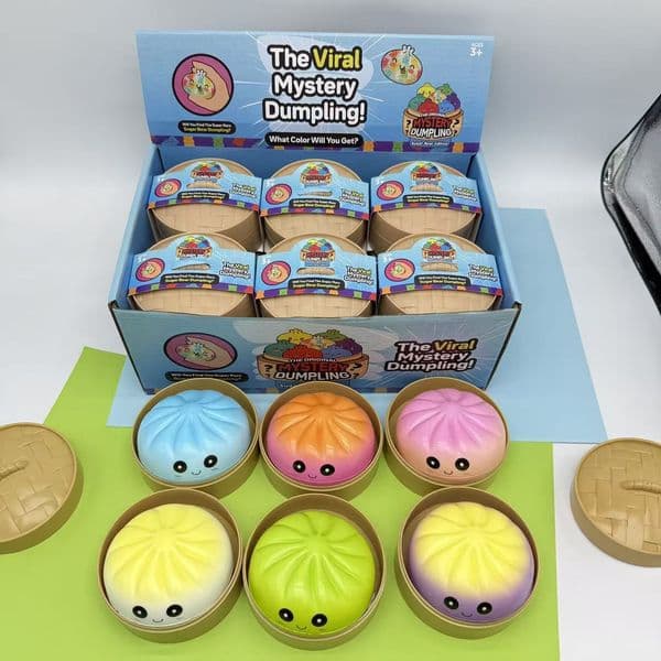 12pcs/set Simulation Flash Dumpling Pressure Ball Slow Rebound Soft Pinch Decompression Office Home Decorat Children Adults Birthday Gifts By sea