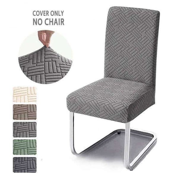 1/4/6pcs Jacquard Dining Room Covers Stretch Banquet Chair Cover Adjustable Removable Seat Slipcovers for Home Wedding 26W0427