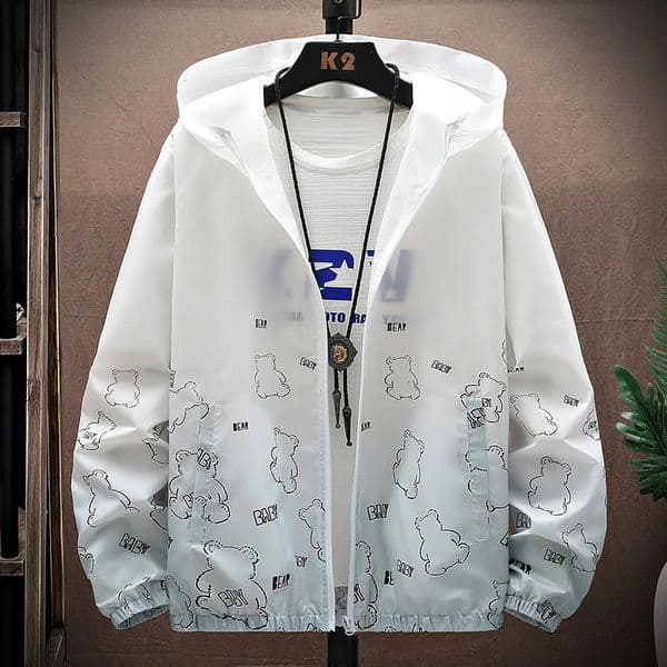 Outdoor Mens Thin Jacket Sunscreen 2024 Summer Casual Windproof Breathable Highquality 260427