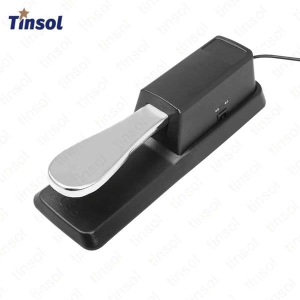 New Sustain Pedal with Polarity Switch for MIDI Keyboard Synth Digital Pianos Electric Piano Drum Musical Instrument Accessories