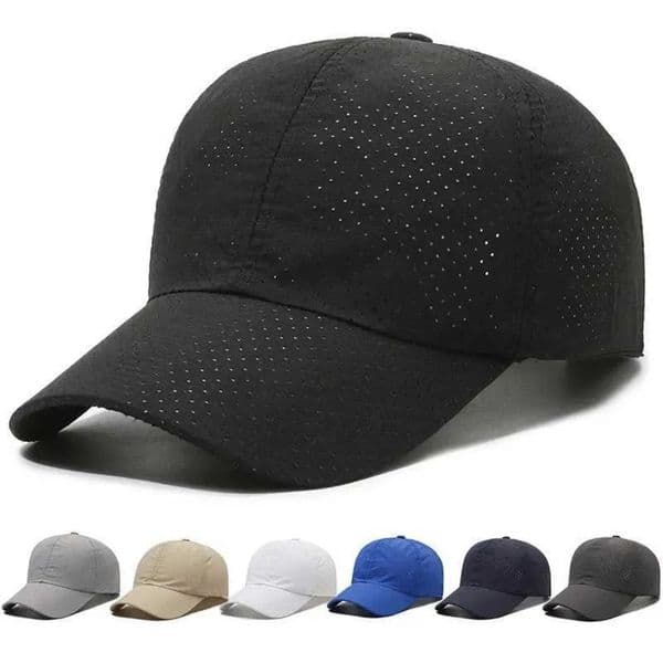 Sport Cap Headwears Women Men Mesh Baseball Cap Snapback Outdoor Breathable Golf Fishing Hats Sunscreen Summer Ventilate free shipping