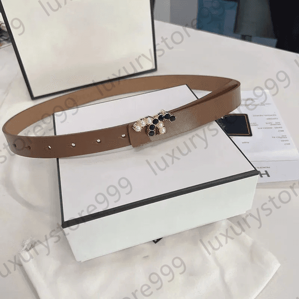 Luxurys belt women belt ceinture luxe designer Luxurys belt luxury Designer belt Pearl Diamond Genuine leather material classic buckle casual width 2.5cm SSSS