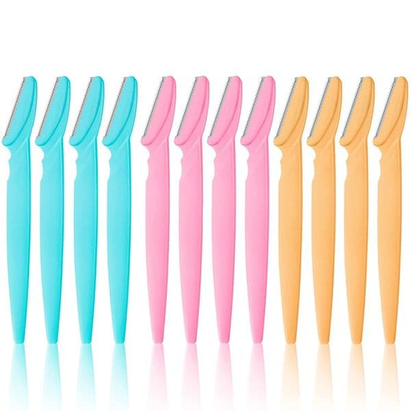6-36 Pcs Women Eyebrow Razor Safe Blade Trimmer Face Hair Remover Makeup Tools
