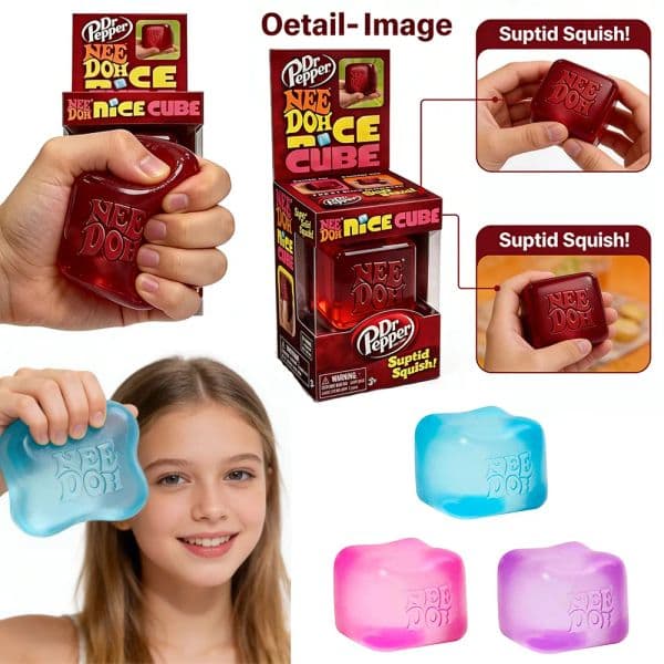 2026 Needoh Nice Fuzz Ball Stress Reliever Fidget Tool Anxiety Focus Desk cologne Sensory Cube Squeeze Toy For Adults Kids perfume Free Shipping