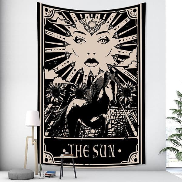 New Bohemian Witchcraft Wall Hanging Tarot Indian Mandala Beach Towel Printed Pattern Tapestry
