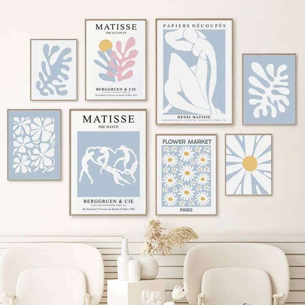 Abstract Matisse Women Coral Leaves Flower Wall Art Canvas Painting Nordic Posters And Prints Pictures Bedroom Living Room Decor 26Y0427