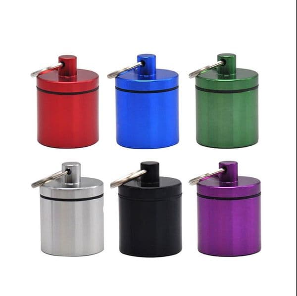 Smoking pipes New portable metal aluminum storage box metal storage can with lid sealed moisture-proof cigarette box