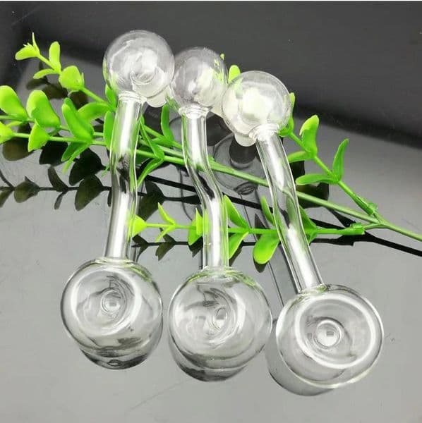 Glass Pipes Smoking Hand-blown Beautifully Handcrafted Smoking Pipe Transparent glass concave pot