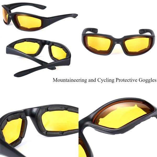 Motorcycle Riding Goggles - Tactical UV400 Dustproof Glasses for Hunting Shooting Bike Riding Windproof Protective Equipment S260427