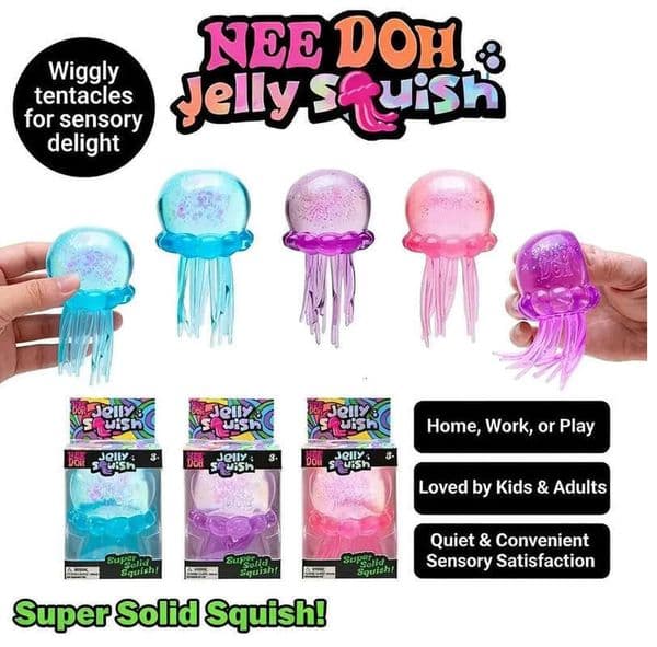 stock In Stock Needoh Fuzz Ball Squishy Blind Box Series Various Colors Cute Jellyfish Modeling Stress Relief Relax Fun Toy BY SEA wholesalefactory