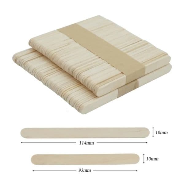 Luxury Designer Decor 50 100Pcs Ice Cream Popsicle Sticks Natural Wooden Spoon Hand Crafts Art Lolly Cake Tools Decoration room For Home 6 17