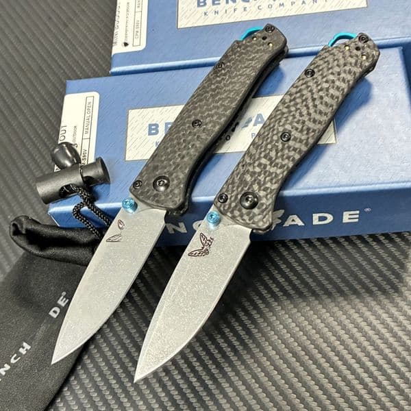 BM 533-3 Folding Tactical Knife Damascus Steel Blade Bugout Knife Carbon Fiber Handle Pocket Outdoor Camping Self-defense Knives