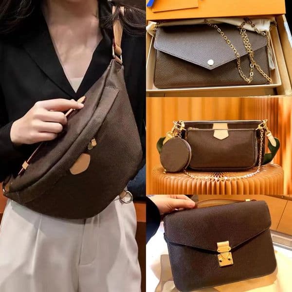 Designer bag mens Womens Genuine Leather Waist Bags Cross Body Newest Handbag Famous Bumbag Fashion Shoulder Bag Bum Fanny Pack AA1